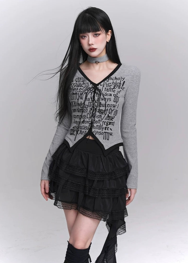 black shortcake skirt / LG1238