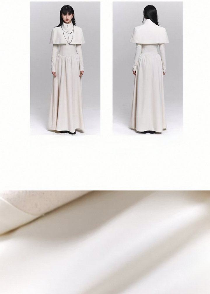 WHITE CEREMONY CAPE SET / LG1484
