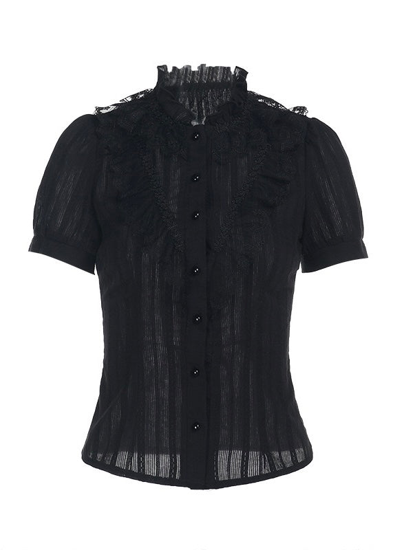 Celestial Cross Ribbon Blouse / LG1275_e4r