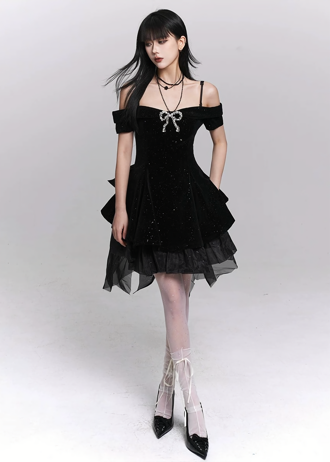 LVET BIJOU RIBBON DOLL DRESS / LG1483