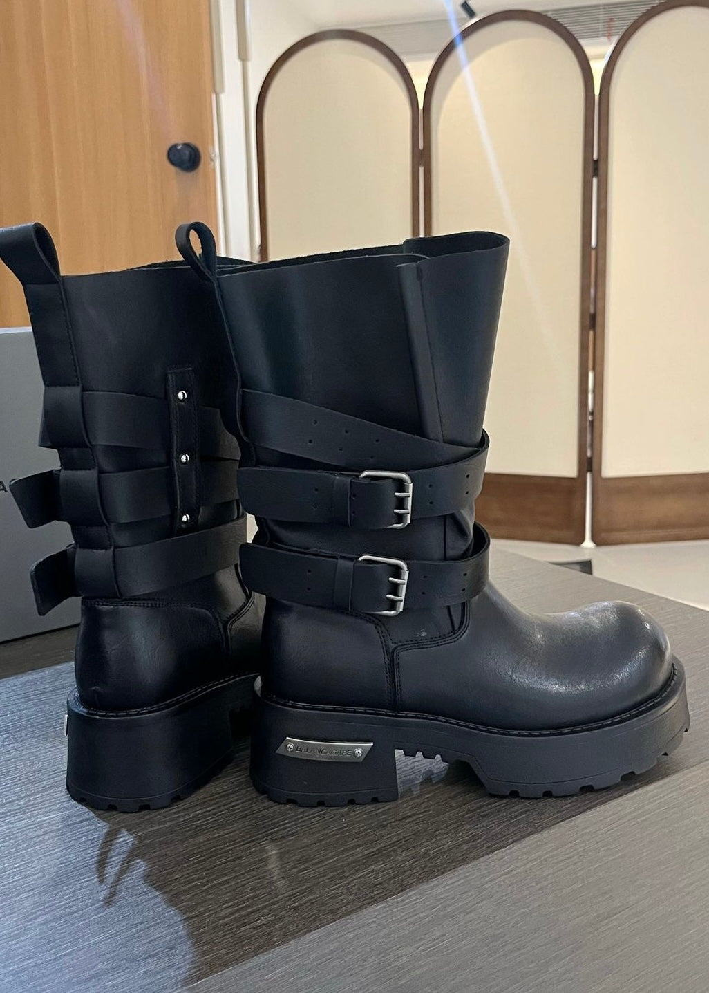 Buckle Strap Boots  / v1153