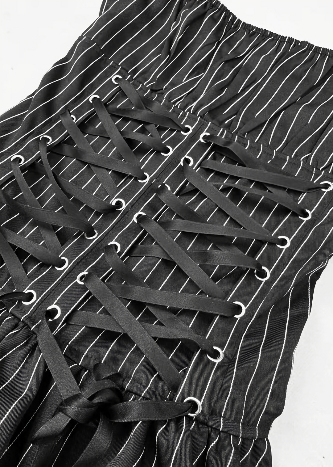 PINSTRIPE CORSET MINI DRESS / LG1575