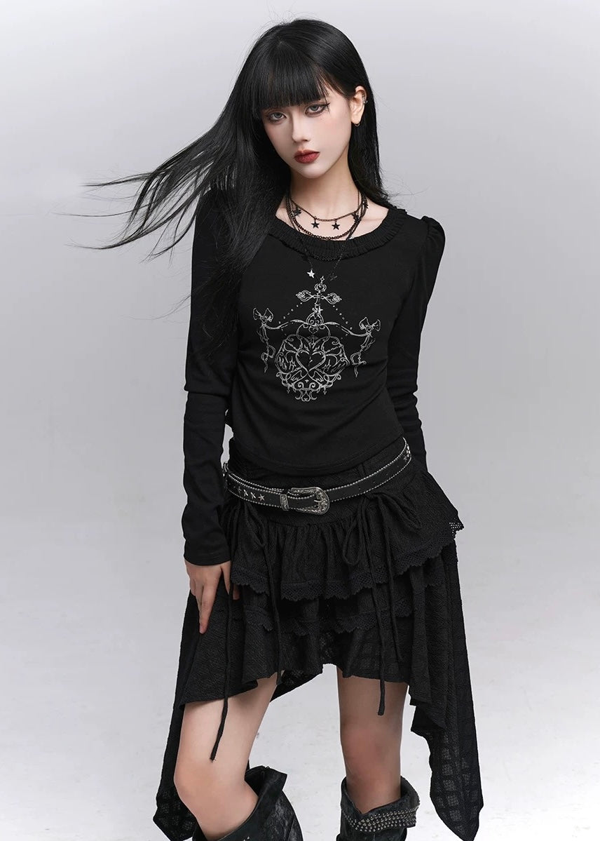 Mystic Symbol Long Sleeve Top / lg1362