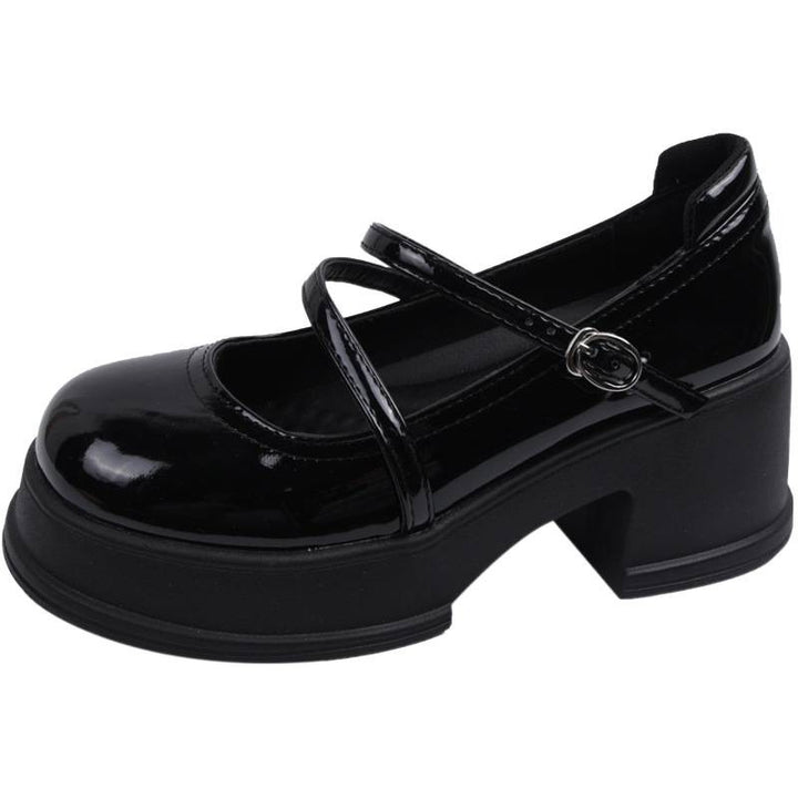 CROSS STRAP PLATFORM SHOES / V1159