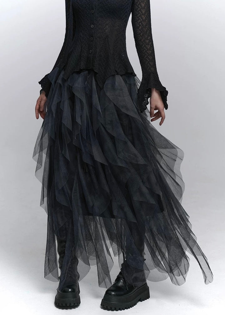 Layered Gothic Tulle Skirt / lg1347_e4r