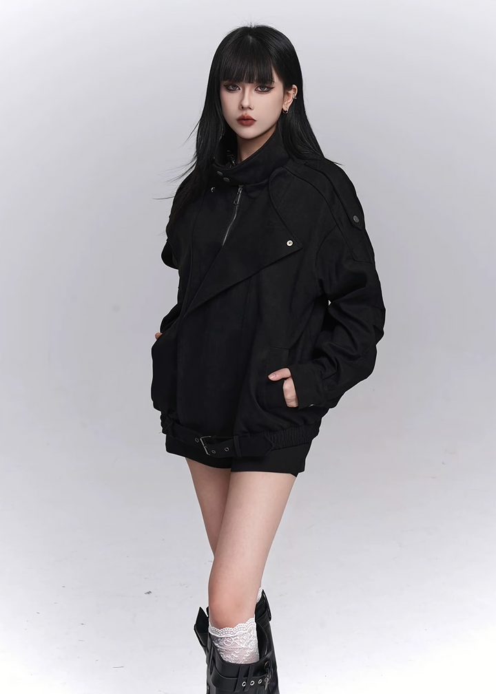 STRUCTURED SUEDE OVER JACKET / LG1440