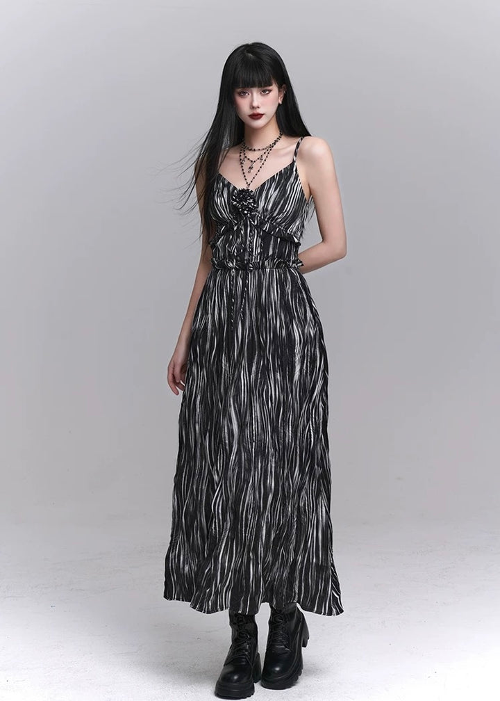 smoke striped dress / LG1229 