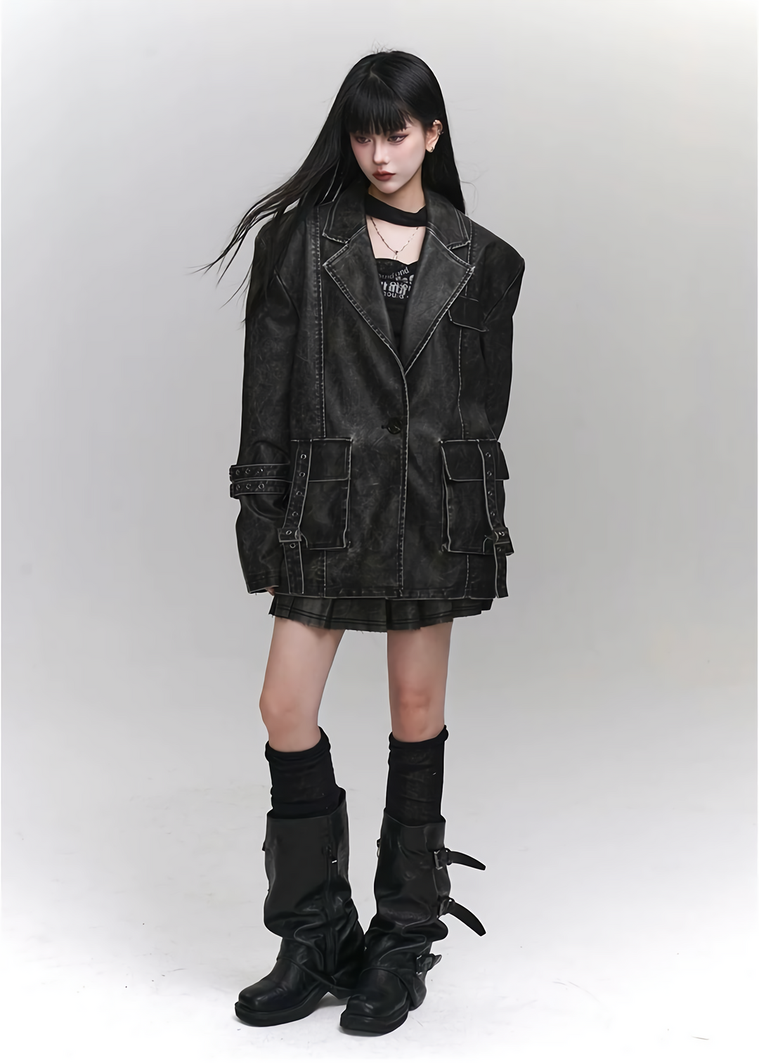 【당일 배송】PU leather jacket / LG1148