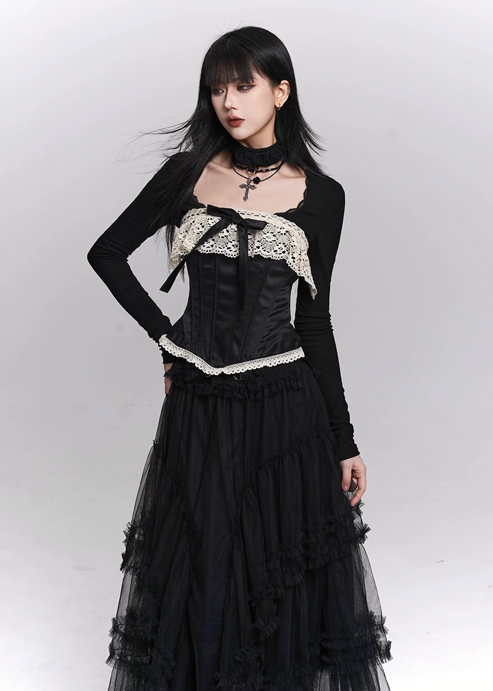 Gothic Lace Corset Bustier / LG1506