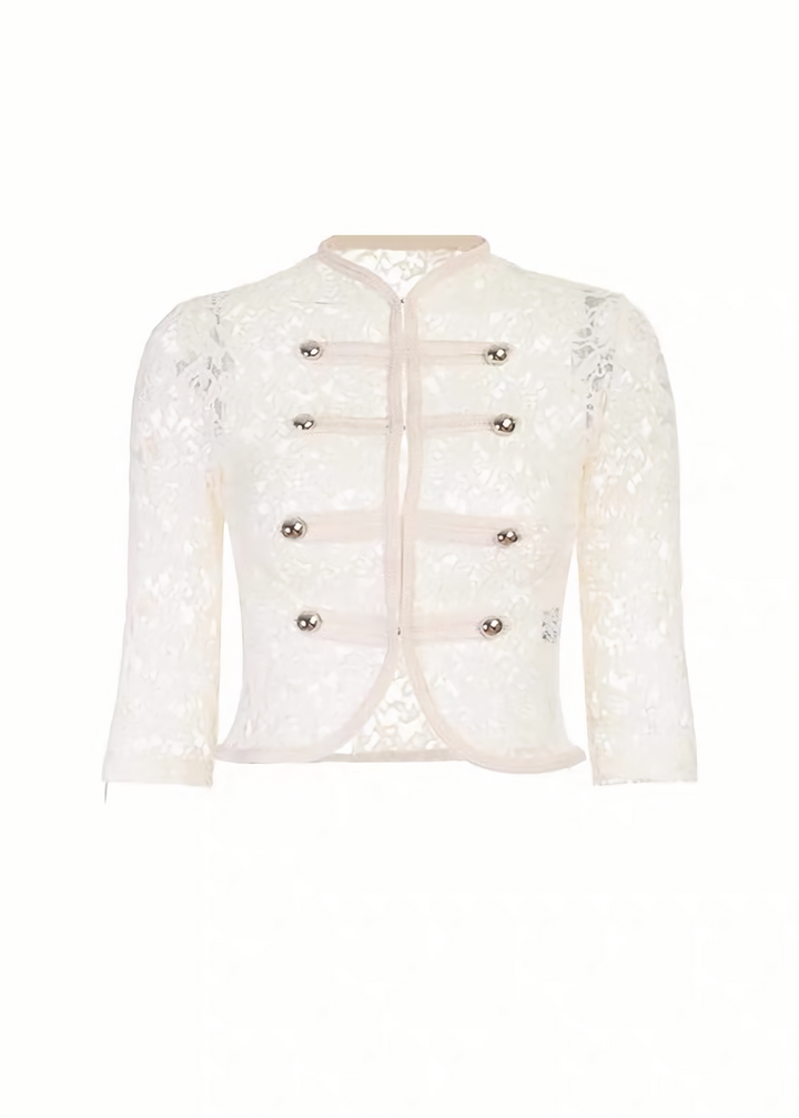 GOTHIC LACE BUTTON SHORT JACKET / LG1670