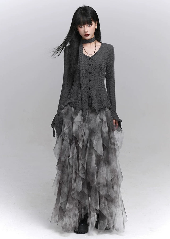 Layered Gothic Tulle Skirt / lg1347_e4r