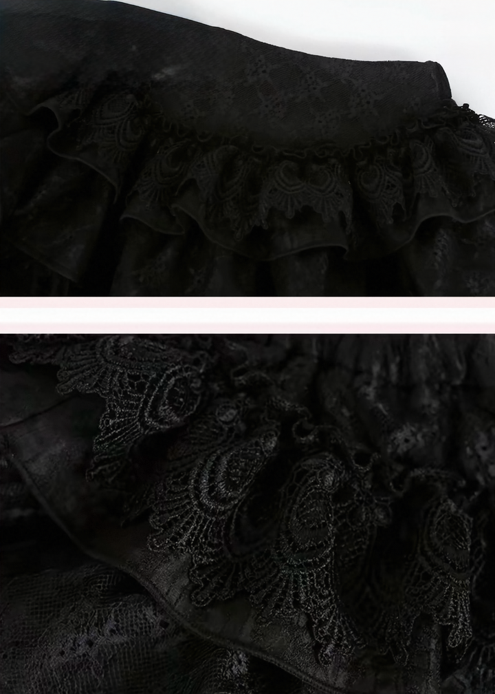 DARK DOLLY LACE SETUP &amp; GOWN / LG1647