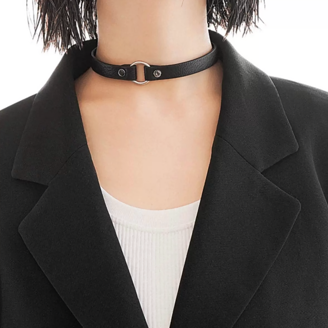 black o-ring choker / a1104