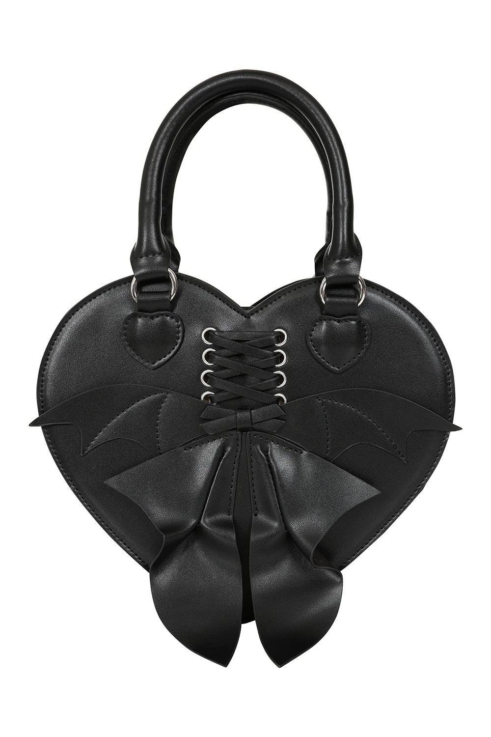 heart shaped ribbon strap bag / b1113