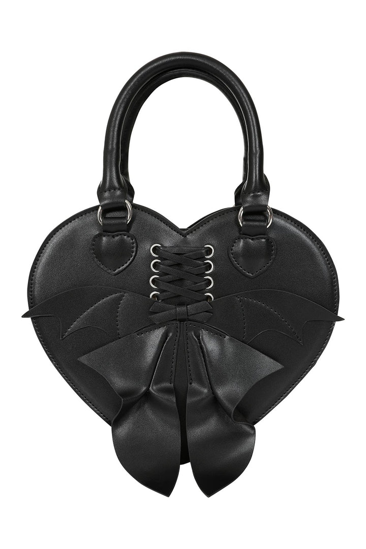 heart shaped ribbon strap bag / b1113