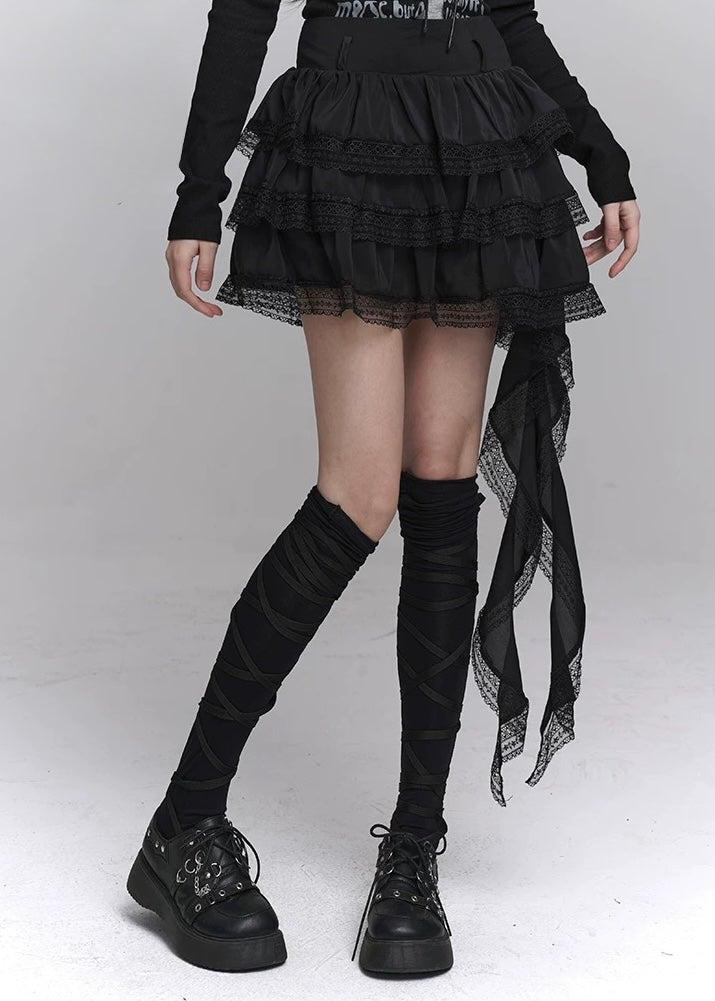 black shortcake skirt / LG1238