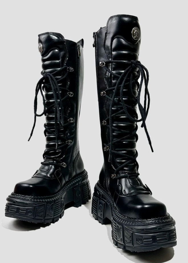 heavy metal long boots / v1113