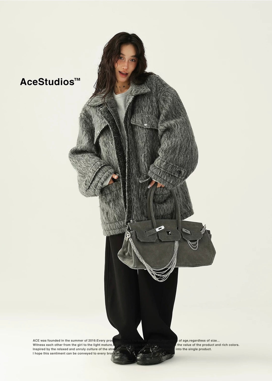 wool padded coat padded jacket / AS1170