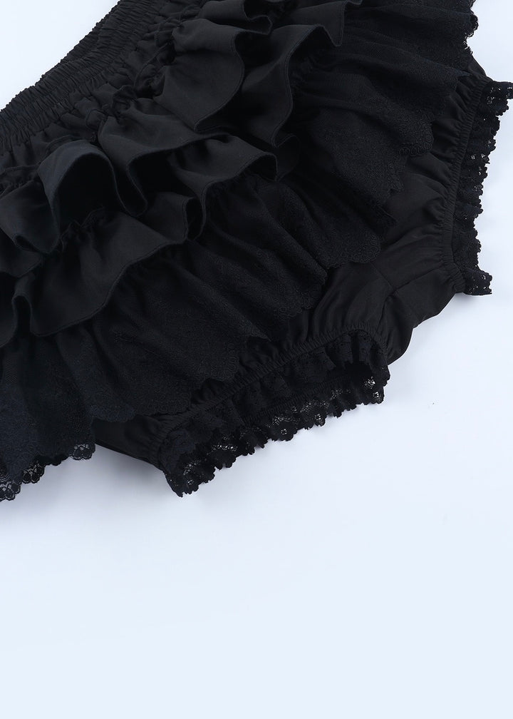 GOTHIC TIERED LACE MINI SKIRT / LG1598