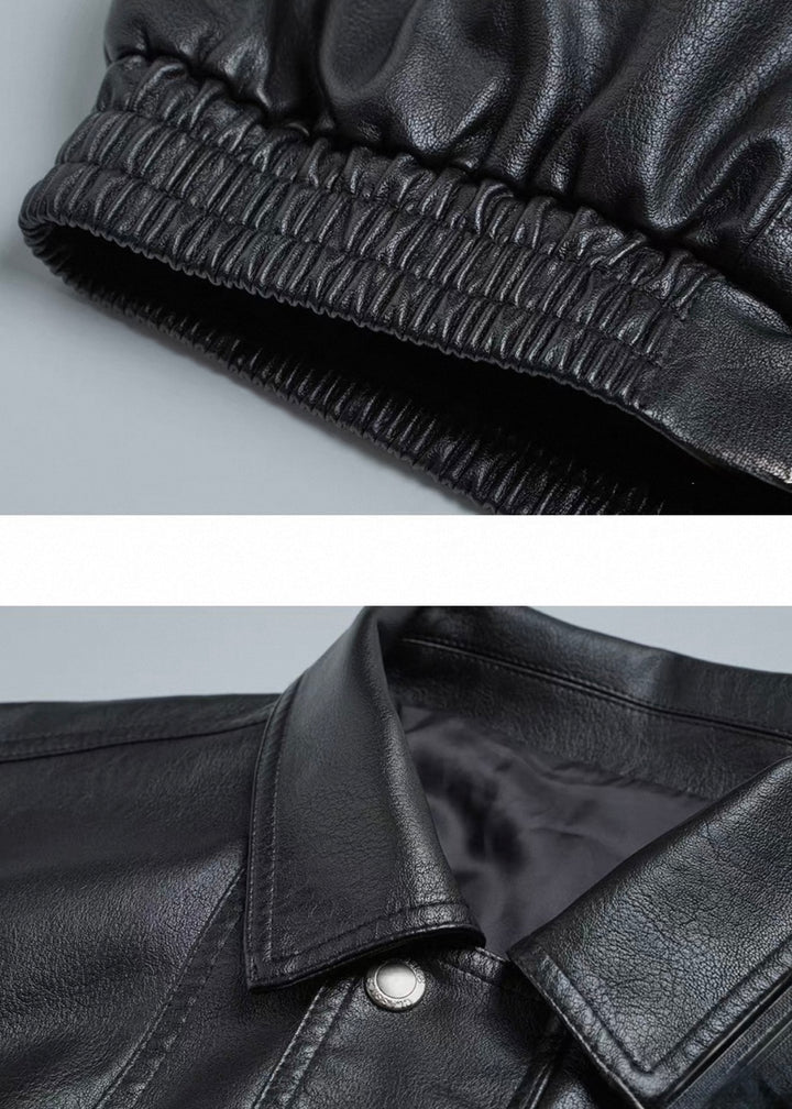 OVERSIZED FAUX LEATHER JACKET / LG1720