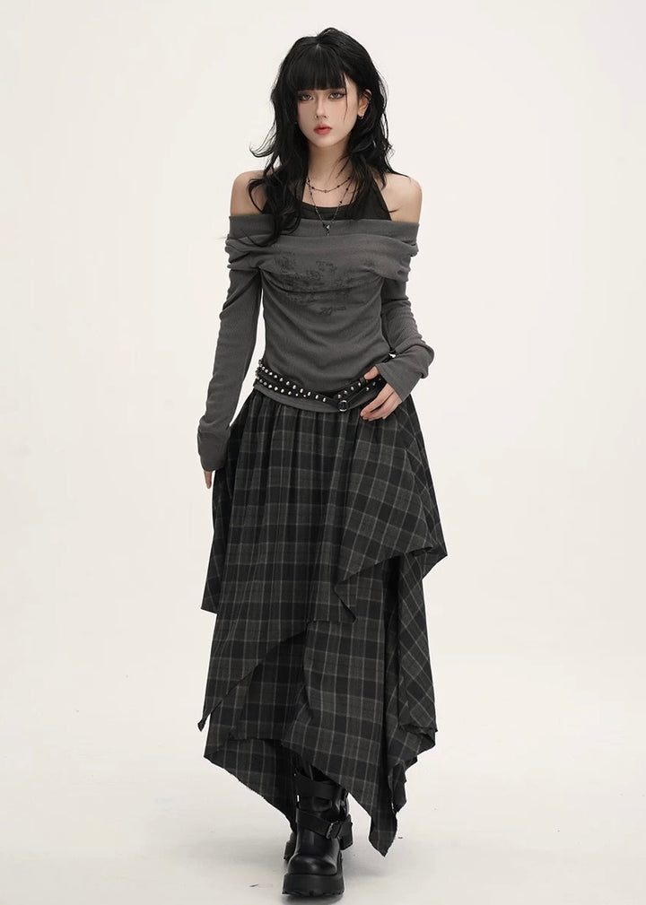 DRAPED OFF SHOULDER TOP / LG1538