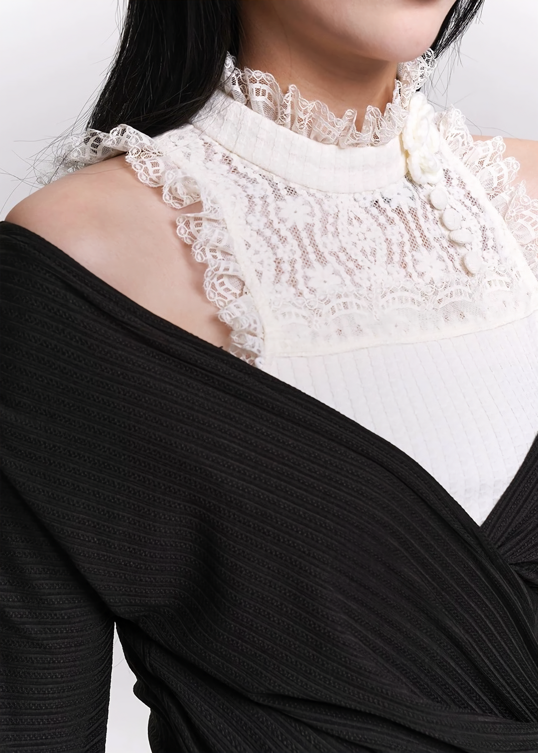 LACE DOCKING LONG DRESS / LG1451