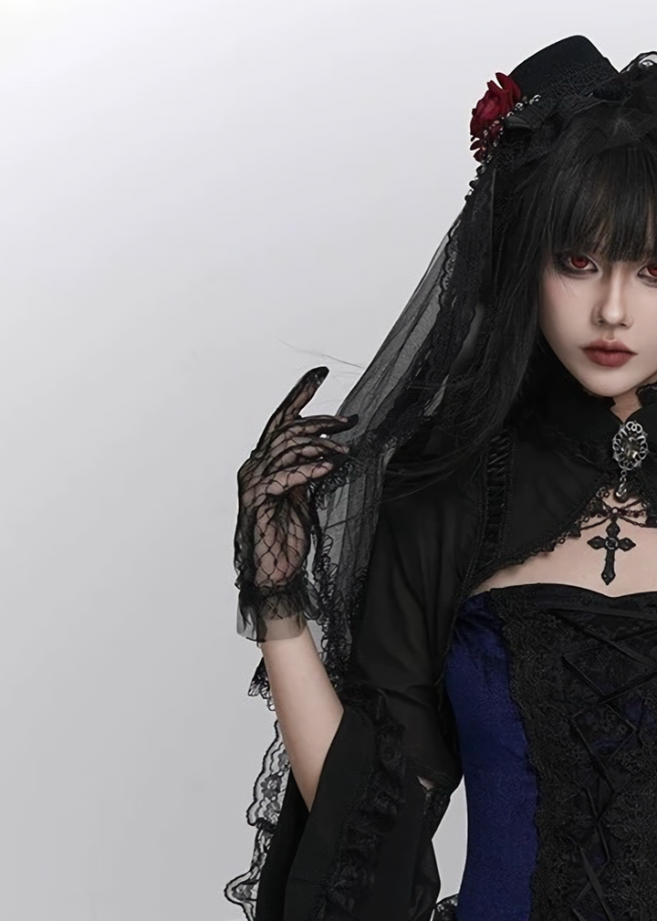 MIDNIGHT VEIL GLOVES / A1133_e4r