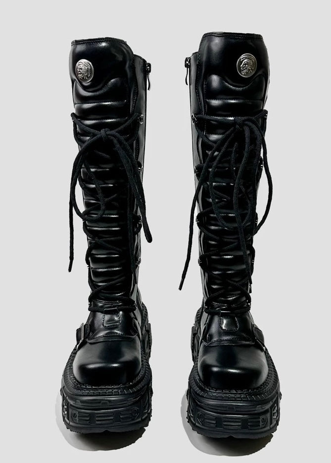 heavy metal long boots / v1113