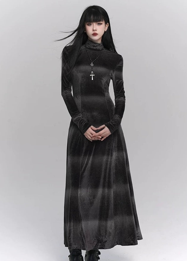 gothic velvet long dress / LG1163 