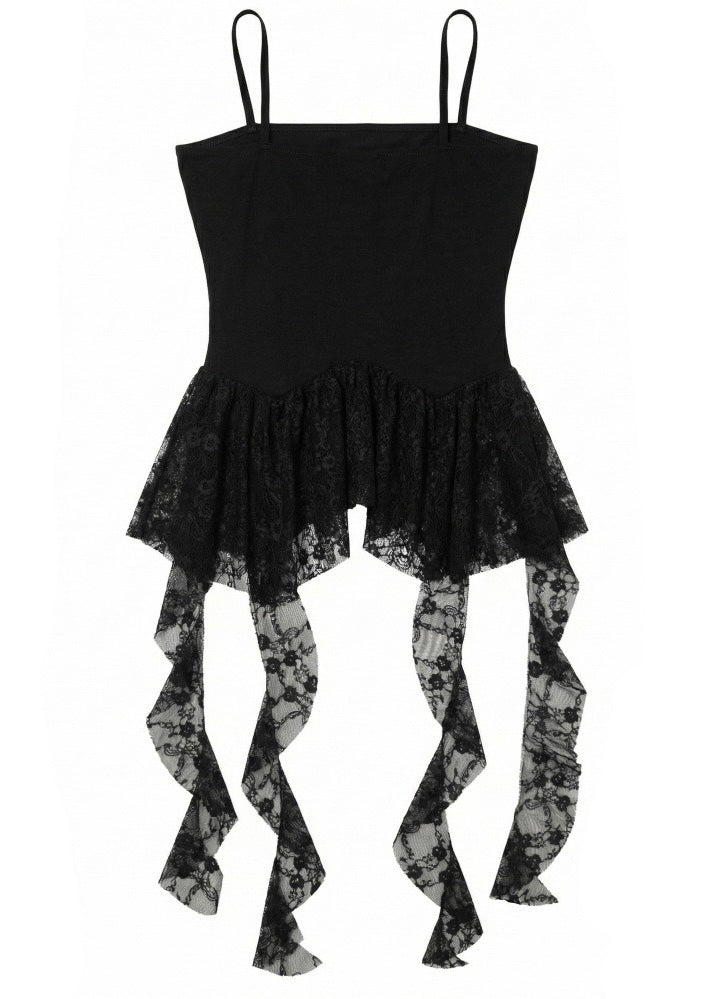 GOTHIC LACE RIBBON BUSTIER TOP / LG1677