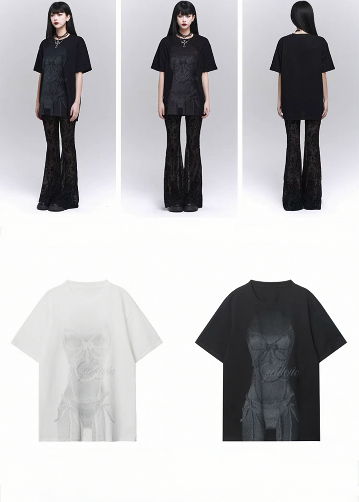 Gardenia Skull Tee / LG1290