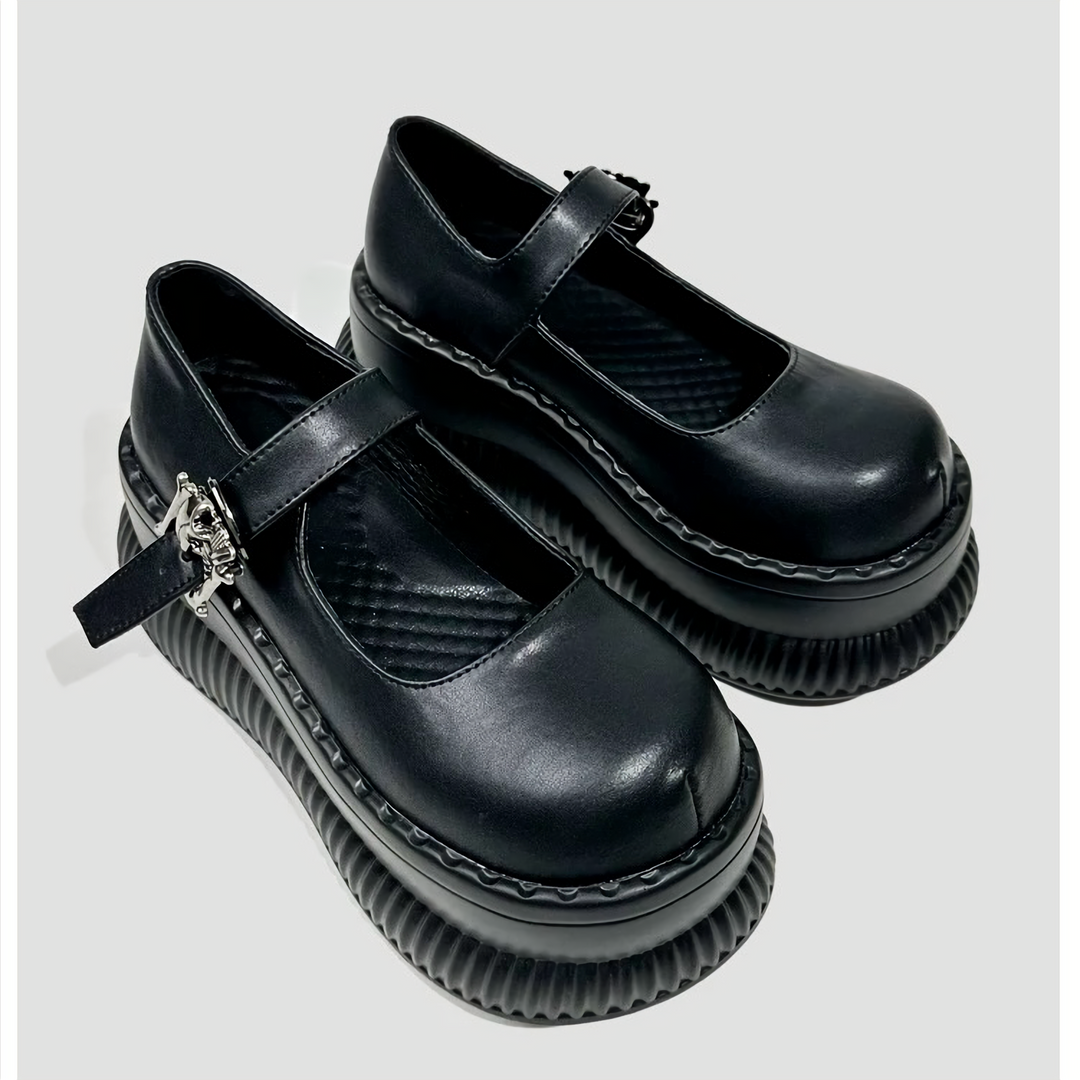 One Strap Buckle Shoes / v1128