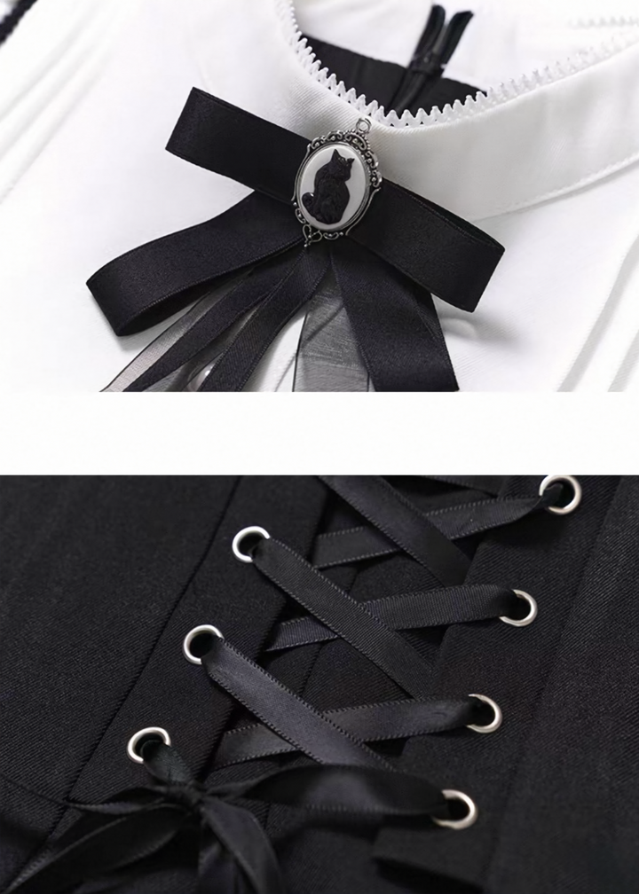 GOTHIC MAID LONG DRESS / LG1485