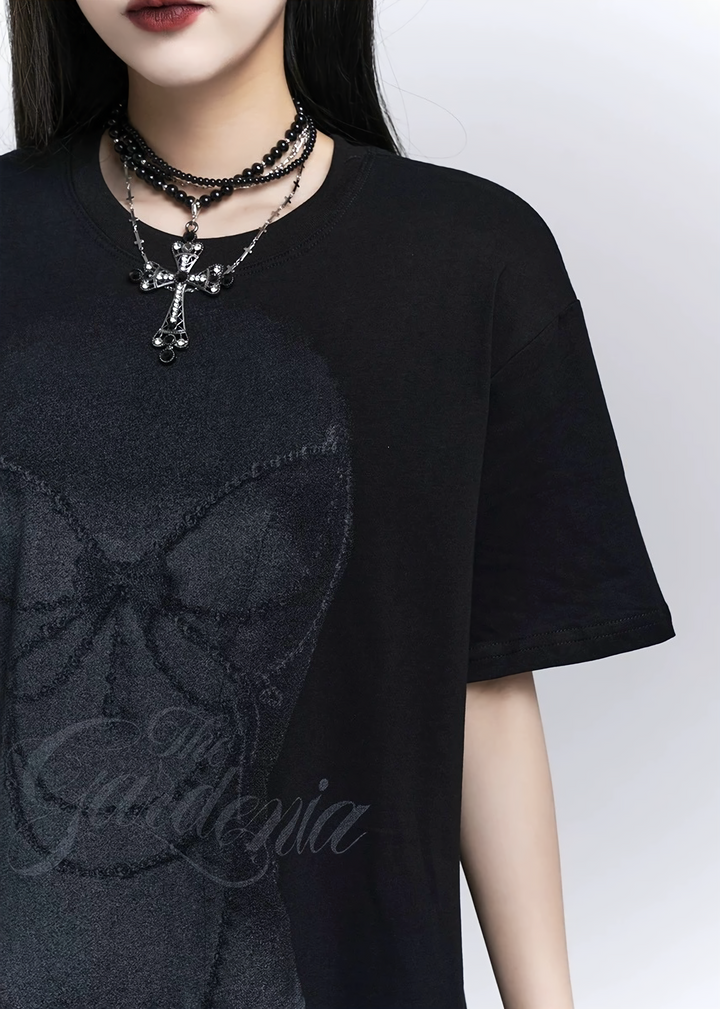 Gardenia Skull Tee / LG1290