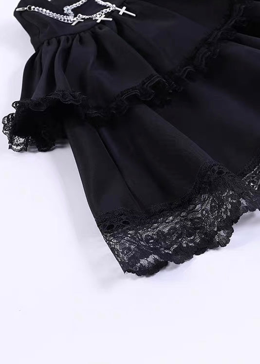 GOTHIC FRILL LAYERED SKIRT / LG1569