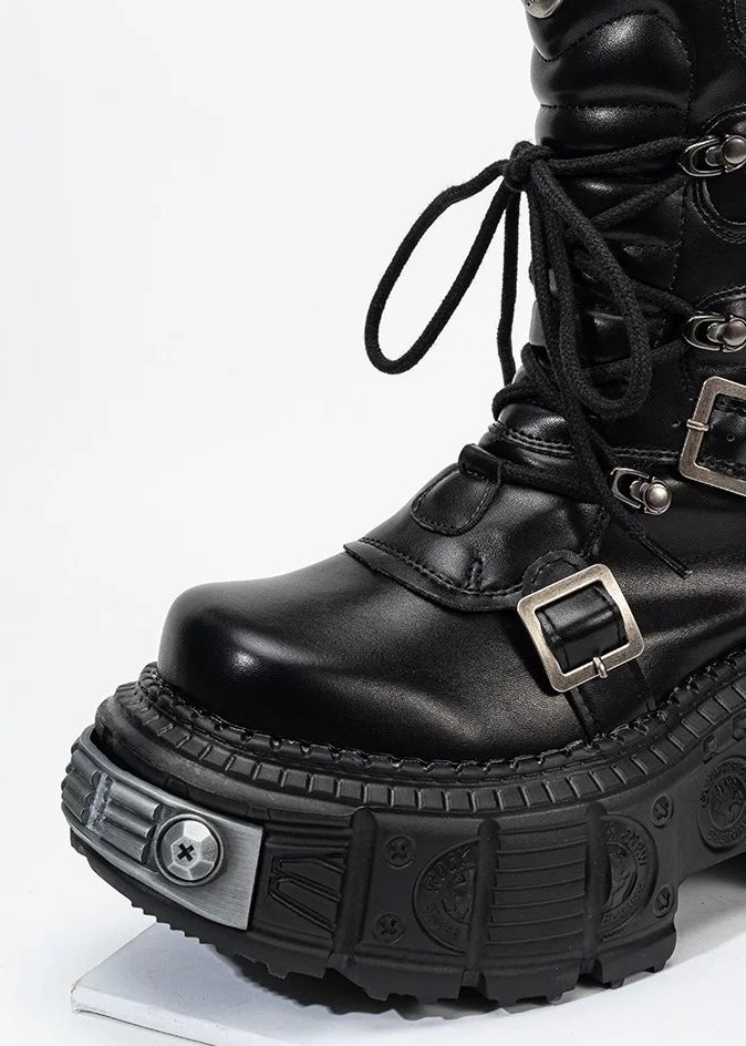 HEAVY SOLE MULTI BELT BOOTS / V1165