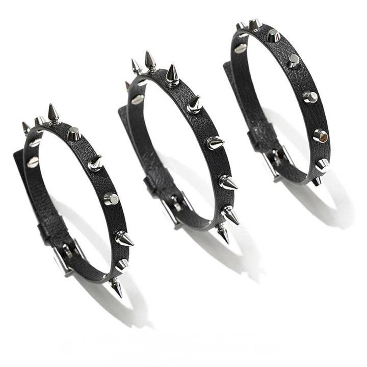 punk spike rivet choker / a1102