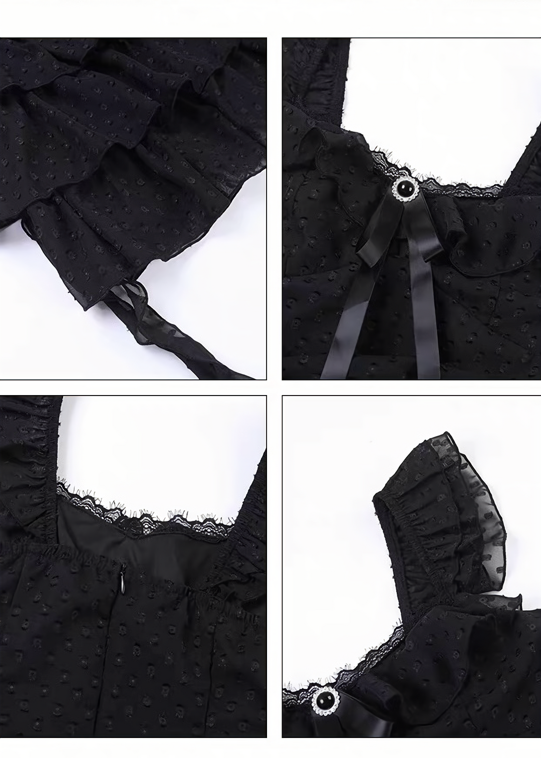 GOTHIC FRILL TIERED MINI ONEPIECE / LG1690
