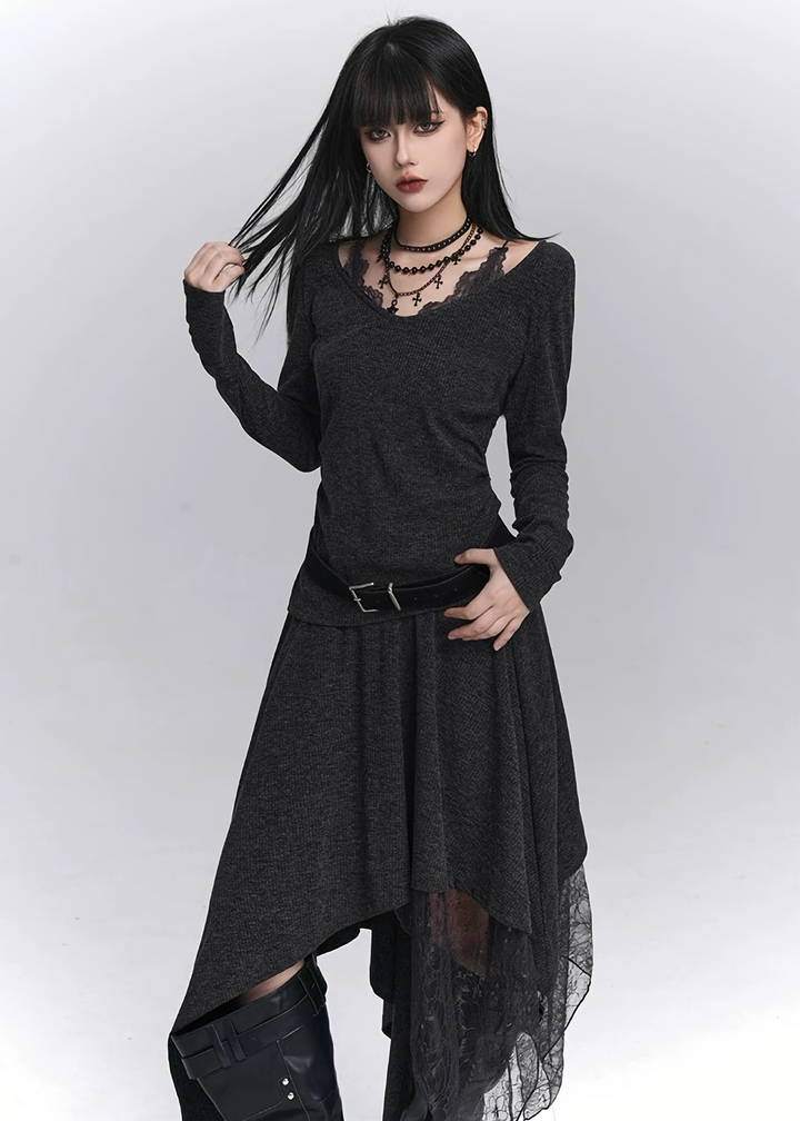 SHADOW LACE TWO-PIECE SET / LG1439