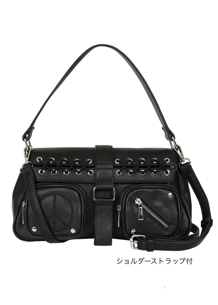 spindle zip handbag / b1112