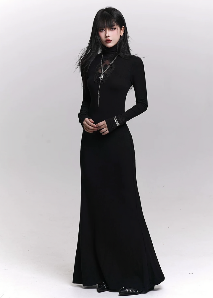 NOCTURNE CROSS LONG DRESS / LG1462_e4r