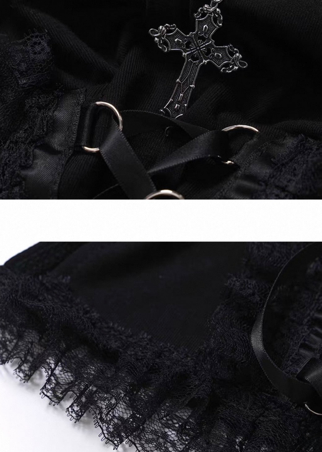 NOCTURNE CHOKER LACE TOP / LG1494