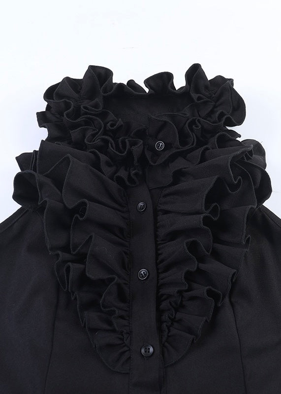 GOTHIC FRILL MINI DRESS / LG1556