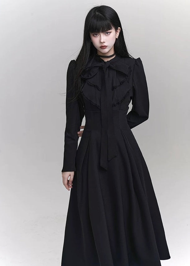[Same day delivery] dark girly long dress / LG1176 