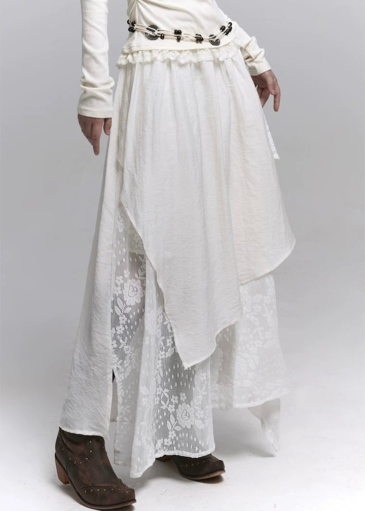 Dual Layer Lace Skirt/lg1349 
