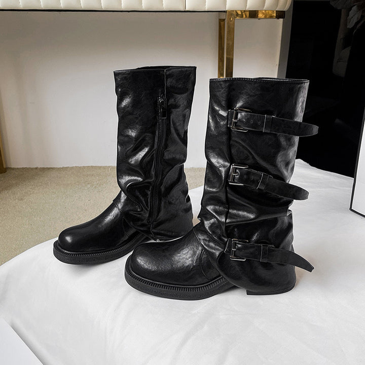 western mid boots / V1136