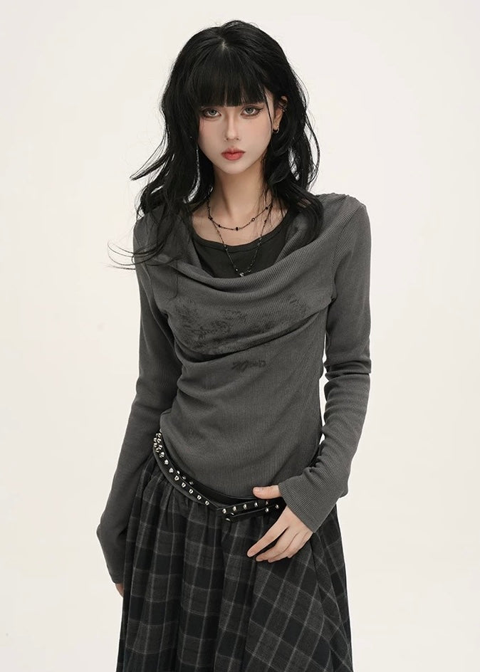 DRAPED OFF SHOULDER TOP / LG1538