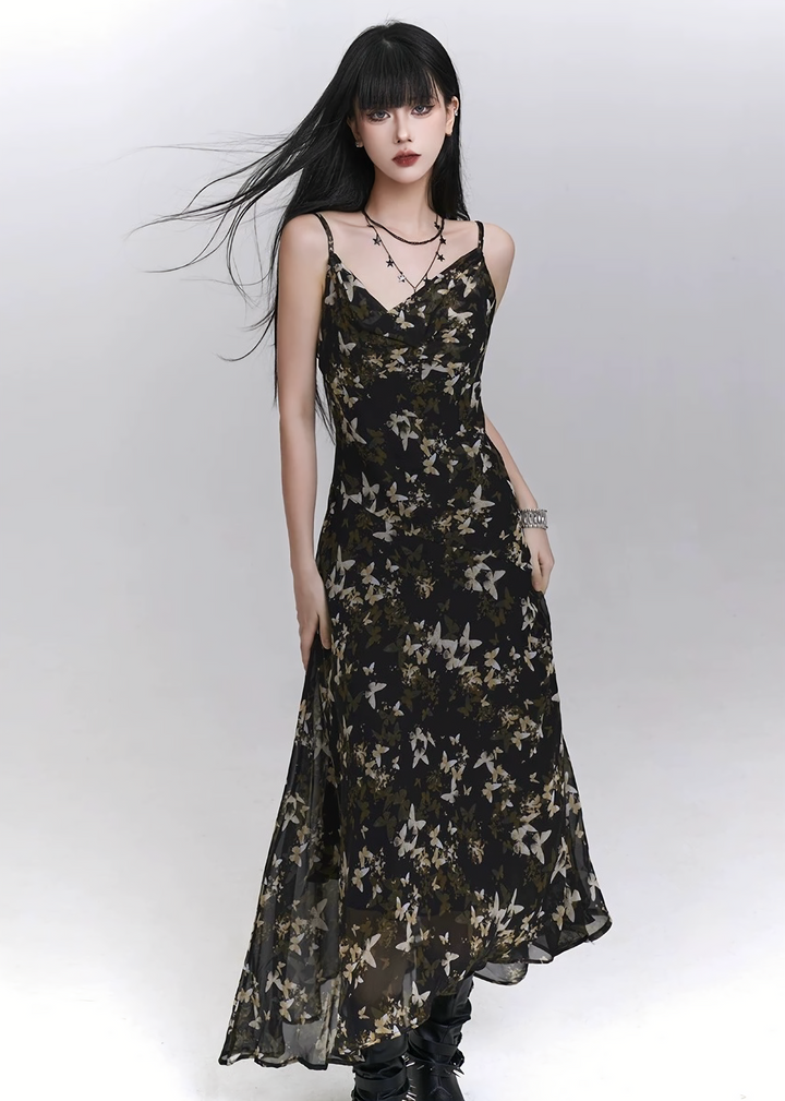 Midnight Bloom Cami Dress / LG1296