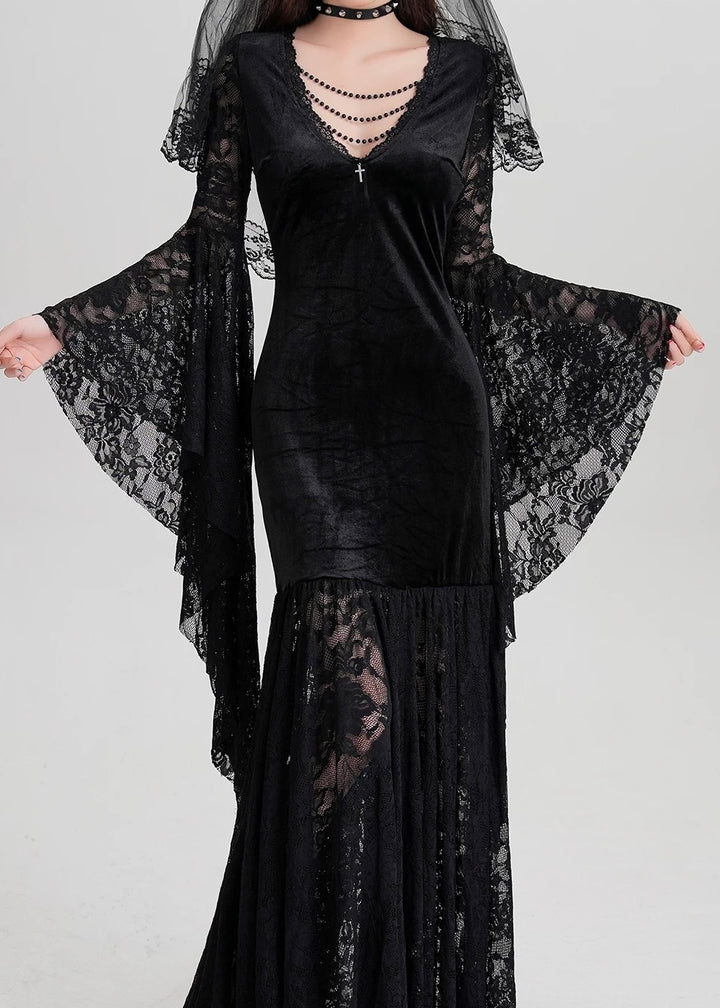 gothic retro velvet dress / LG1209