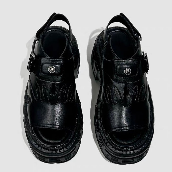 DARK Flame Platform Sandals / V1179